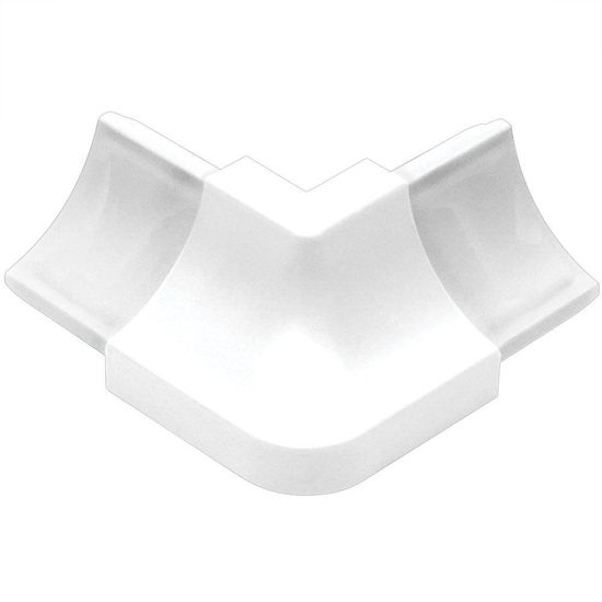 DILEX-HKW Outside Corner 90° with 11/16" Radius - PVC Plastic Bright White