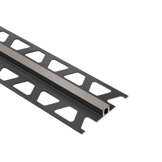 DILEX-BWB Surface Joint Profile with 3/8" Wide Movement Zone - PVC Plastic Grout Grey 5/16" x 8' 2-1/2"