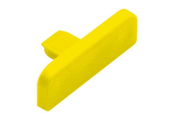 TREP-SE/-S End Cap - PVC Plastic Yellow 1-1/32"