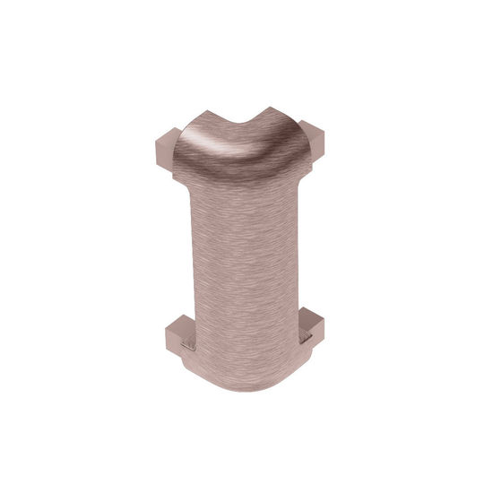 RONDEC-CT Outside Corner 90° - Aluminum Anodized Brushed Copper 1/2"