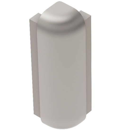 RONDEC-STEP Outside Corner 90° with Vertical Leg 1-1/2"  - Aluminum Anodized Matte Nickel 3/8"