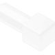 QUADEC In/Out Corner 90° - PVC Plastic Bright White 1/4"
