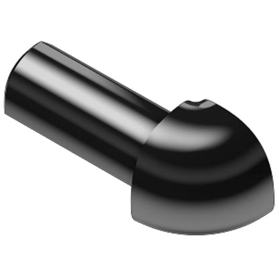 RONDEC Outside Corner 90° - Aluminum Anodized Bright Black 3/8"