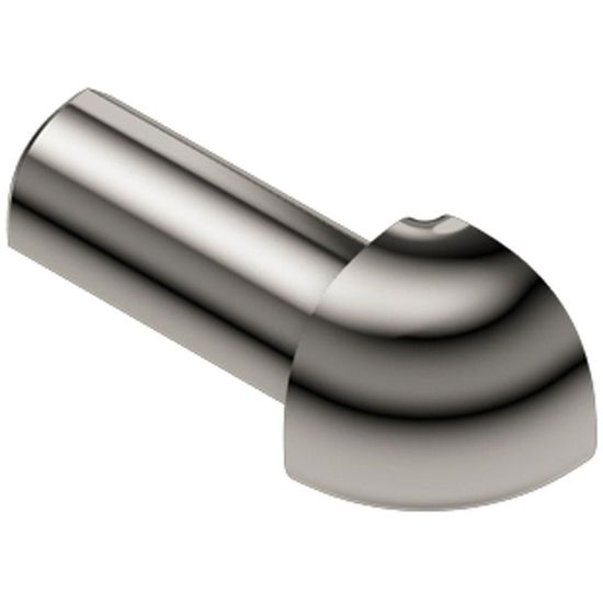 RONDEC Outside Corner 90° - Aluminum Anodized Polished Nickel 1/4"