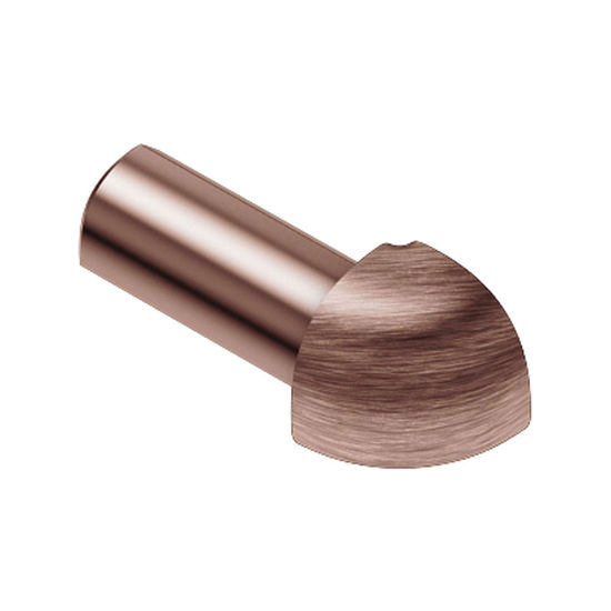 RONDEC Outside Corner 90° - Aluminum Anodized Brushed Copper 5/16"