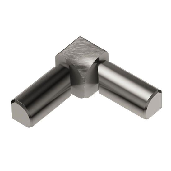 RONDEC 2-Leg Inside Corner 90° - Aluminum Anodized Brushed Nickel 3/8"