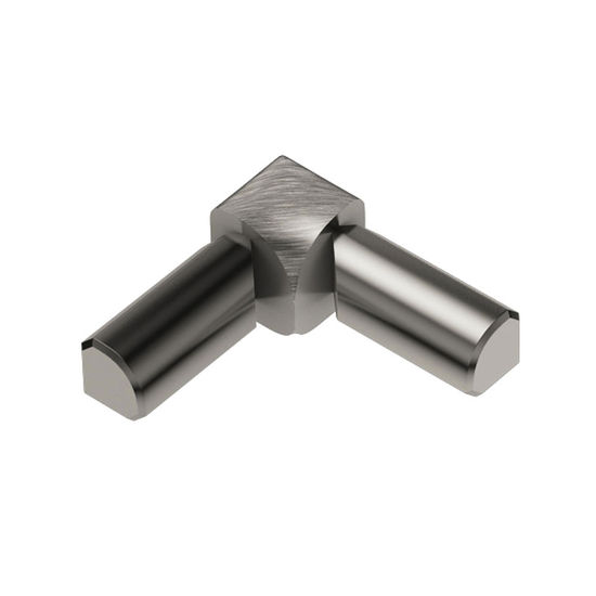 RONDEC 2-Leg Inside Corner 90° - Aluminum Anodized Brushed Nickel 1/2"