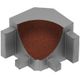 DILEX-AHK Inside Corner 90° with 3/8" Radius - Aluminum Rustic Brown