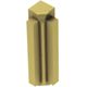RONDEC-STEP Inside Corner 90° with Vertical Leg 2-1/4"  - Aluminum Anodized Matte Brass 5/16"