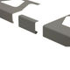 BARA-RW Connector for Balcony Edging Profile Aluminum Metallic Grey 2-3/16"