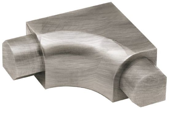 RONDEC Sink Corner with Radius of 3/8" - Brushed Stainless Steel (V2) 3/8"