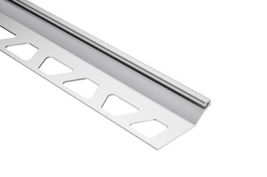 FINEC-SQ Finishing and Edge Protection Profile Anodized Aluminum Satin 7/16" x 8' 2-1/2"