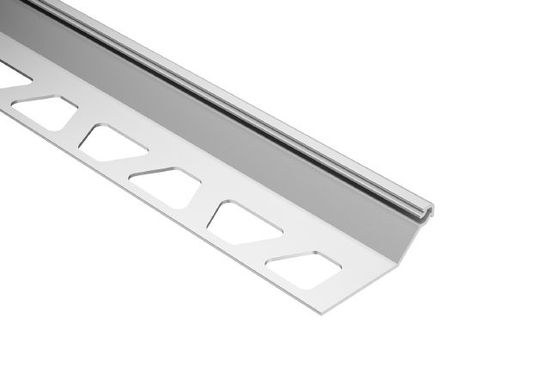FINEC-SQ Finishing and Edge Protection Profile Anodized Aluminum Satin 1/2" x 8' 2-1/2"
