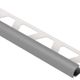 RONDEC Bullnose Trim Aluminum Metallic Grey 1/4" x 8' 2-1/2"