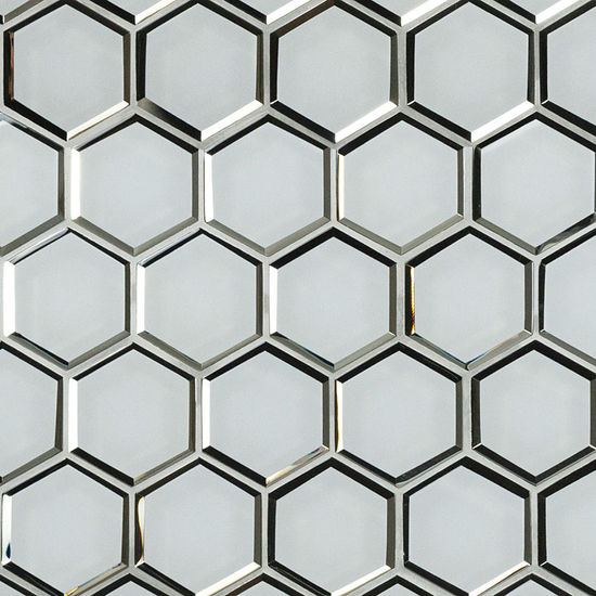 Mosaic Ice Hexagon 10-1/2" x 12-1/8"