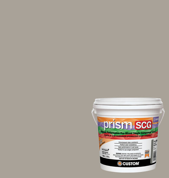 Custom Building Products Prism SCG #544 Rolling Fog 1 gal. Ultimate Performance Pre-Mixed Single Component Grout