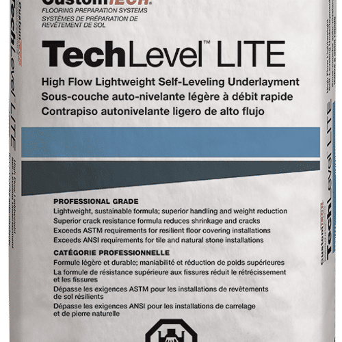 Custom Building Products - Self-Leveling Underlayment TechLevel Lite ...