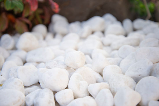 Large River Stones Piedra Pebbles Himalaya White Natural 40 lb