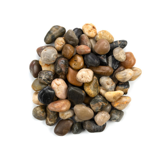 Medium River Stones Piedra Pebbles Mixed Polished 40 lb