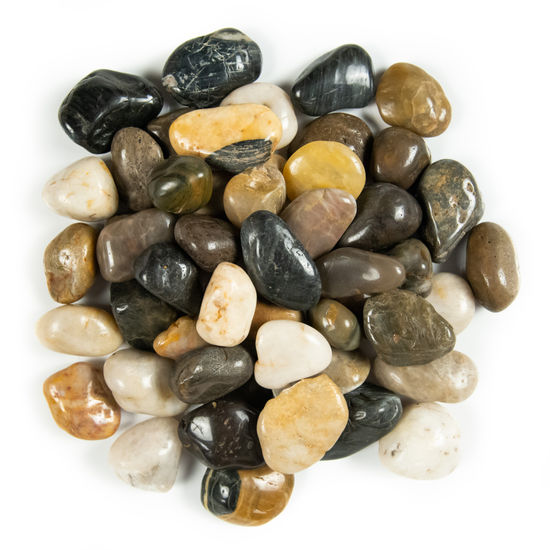 Medium River Stones Piedra Pebbles Mixed Super Polished 20 lb