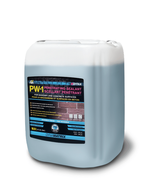 Water Based Penetrating Sealant PW-1 for Concrete Stone and Masonry 18.9 L