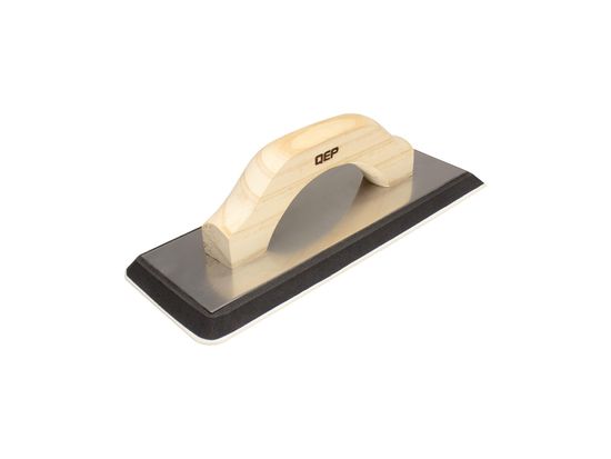 XL Non-Stick Gum Rubber Grout Float with Wood Handle 4" x 10.5"