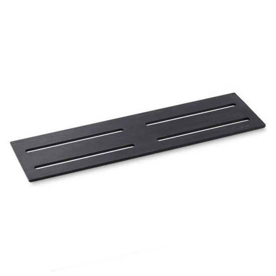 Shower Shelf for Niche Anodized Aluminum Matte Black 3-1/2" x 11-7/8"