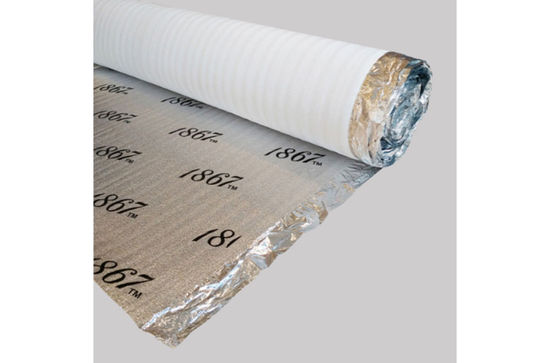 Sous-couche acoustique SONO + pour planchers de bois et flottants mousse avec couche d'aluminium (200 pi²)