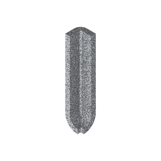 Tuiles de plancher Dotti Dark Grey Mat Coin intérieur 1" x 4" (paquet de 20)