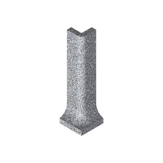 Tuiles de plancher Dotti Dark Grey Mat Coin extérieur à gorge 1" x 4" (paquet de 12)