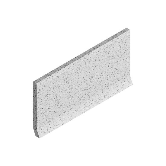 Tuiles de plancher Dotti Light Grey Mat Plinthe à gorge Sit-On 4" x 8" (paquet de 18)