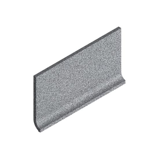 Tuiles de plancher Dotti Dark Grey Mat Plinthe à gorge Sit-In 4" x 8" (paquet de 18)