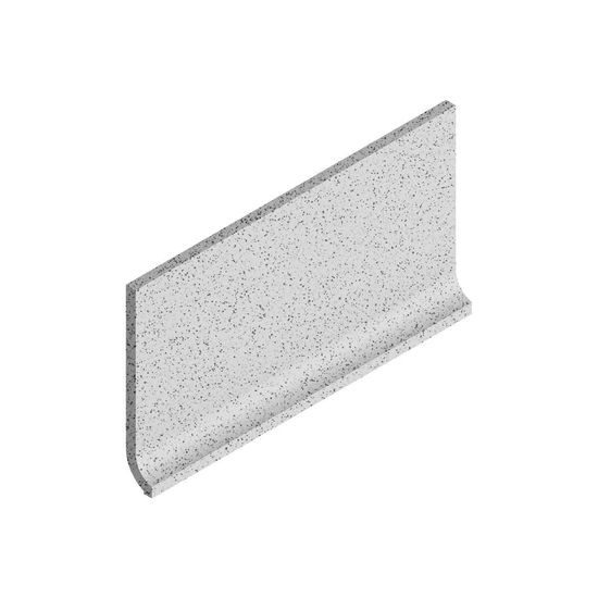 Tuiles de plancher Dotti Light Grey Mat Plinthe à gorge Sit-In 4" x 8" (paquet de 18)