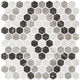 Mosaic Tiles Hex Pattern 4 Mat 12" x 12"