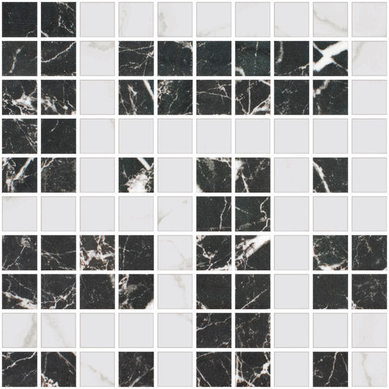 Mosaic Tiles Square Pattern 1 Lustré 10" x 10"