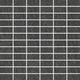 Tuiles de mosaïque rectangulaire Basaltina Dark Grey Mat 12" x 12"