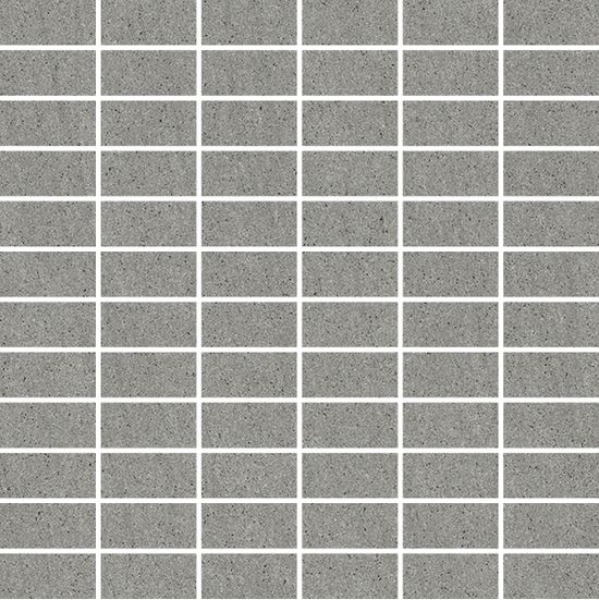 Tuiles de mosaïque rectangulaire Basaltina Mid Grey Mat 12" x 12"