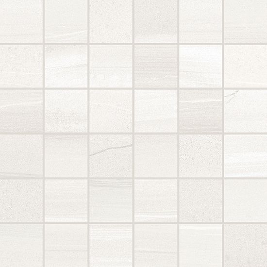 Floor Tiles Linear Stone White Matte 12" x 12"