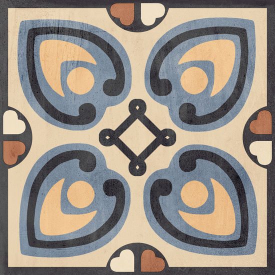 Floor Tiles Patchwork Colors 02 Matte 8" x 8"