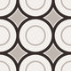 Floor Tiles Patchwork Black & White 05 Matte 8" x 8"
