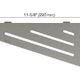 SHELF-E Quadrilateral Corner Shelf Wave Design - Aluminum Stone Grey