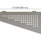SHELF-E Étagère de coin quadrilaterale modèle Square Aluminium Gris pierre