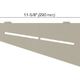 SHELF-E Quadrilateral Corner Shelf Pure Design Aluminum Greige