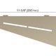 SHELF-E Étagère de coin quadrilaterale modèle Pure Aluminium Crème