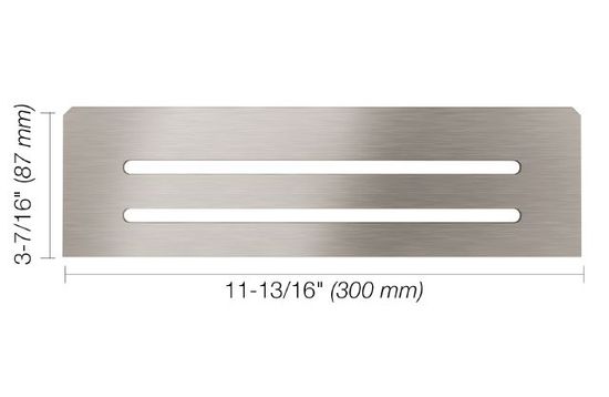 SHELF-N Rectangular Shelf for Niche Wave Design - Brushed Stainless Steel (V2)