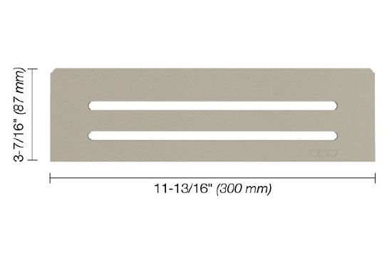 SHELF-N Rectangular Shelf for Niche Wave Design - Aluminum Greige