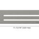 SHELF-N Étagère rectangulaire pour niche modèle Wave Aluminium Gris pierre