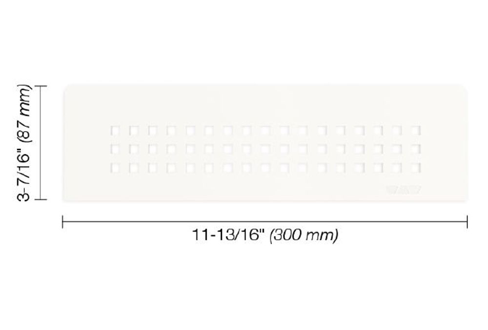 Schluter SHELF-N Rectangular Shelf for Niche Square Design Aluminum Matte  White (SNS1D3MBW) FloorBox