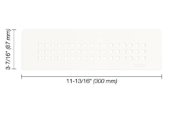 SHELF-N Rectangular Shelf for Niche Square Design - Aluminum Matte White