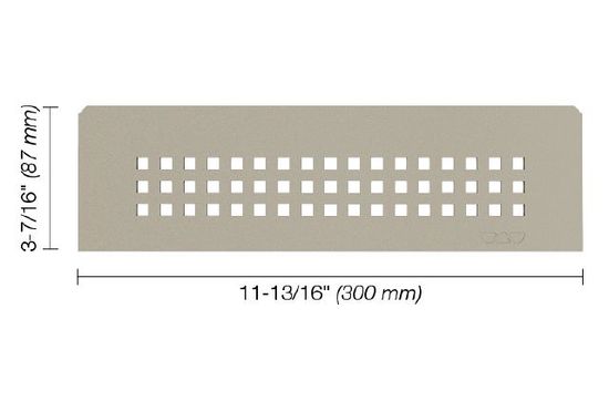 SHELF-N Rectangular Shelf for Niche Square Design - Aluminum Greige